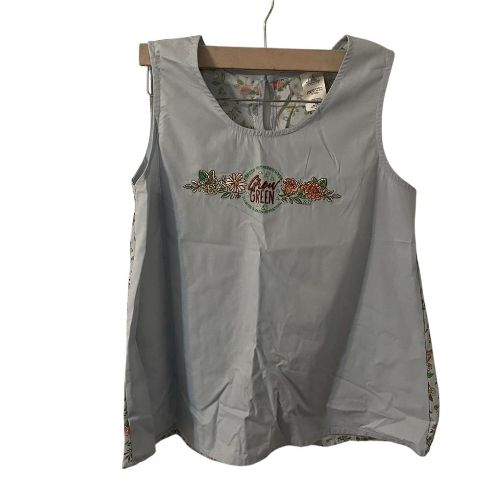 Disney EPCOT Flower & Garden Festival GROW GREEN Women's TANK TOP Size Medium